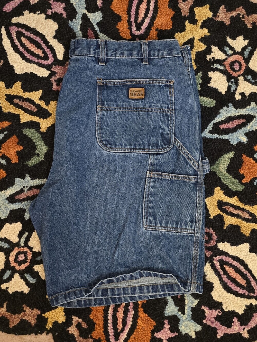 🔥🔥y2k Gravel Gear Classic Carpenter Denim Shorts🔥🔥size42 Workwear Carpenter